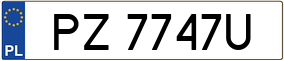 Truck License Plate